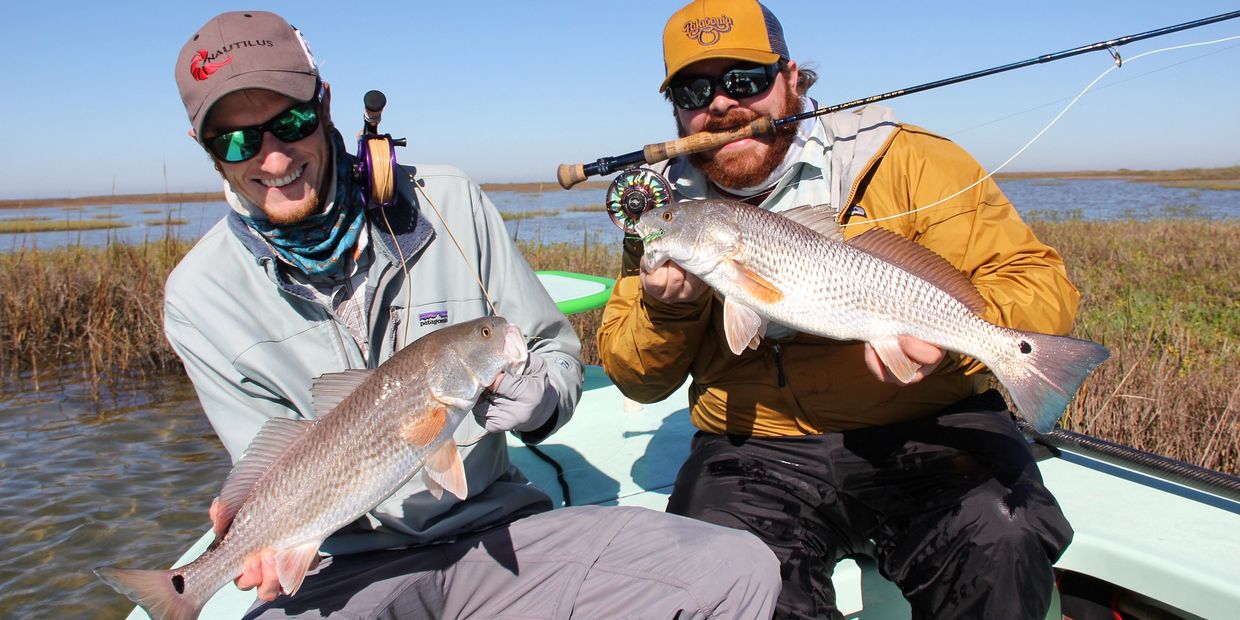 Texas redfish caught fly fishing 