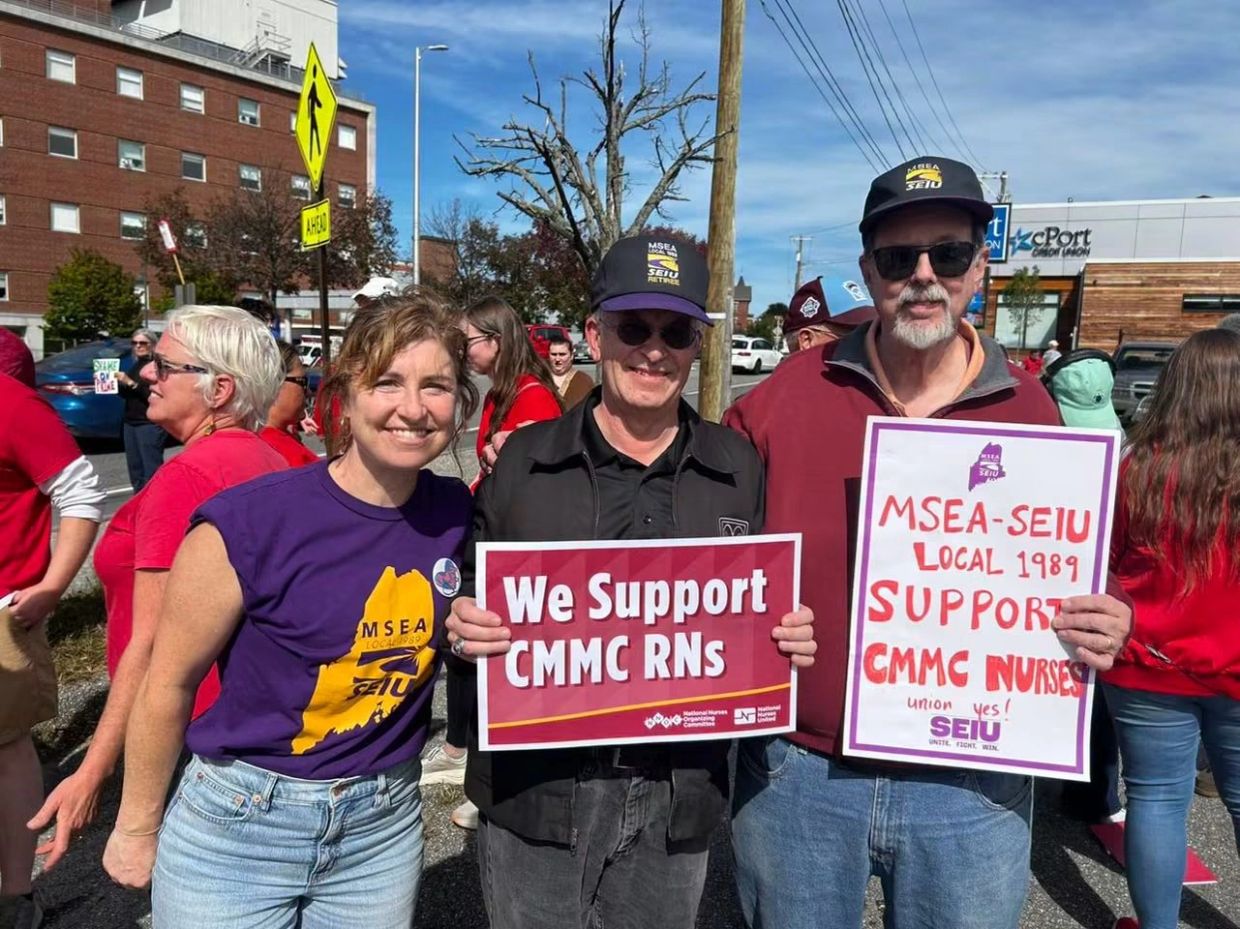 Area II Retirees of MSEA supporting MCCM nurses.