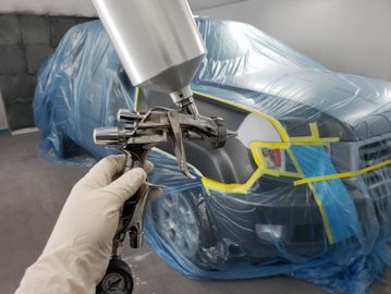 SUV in process of being painted