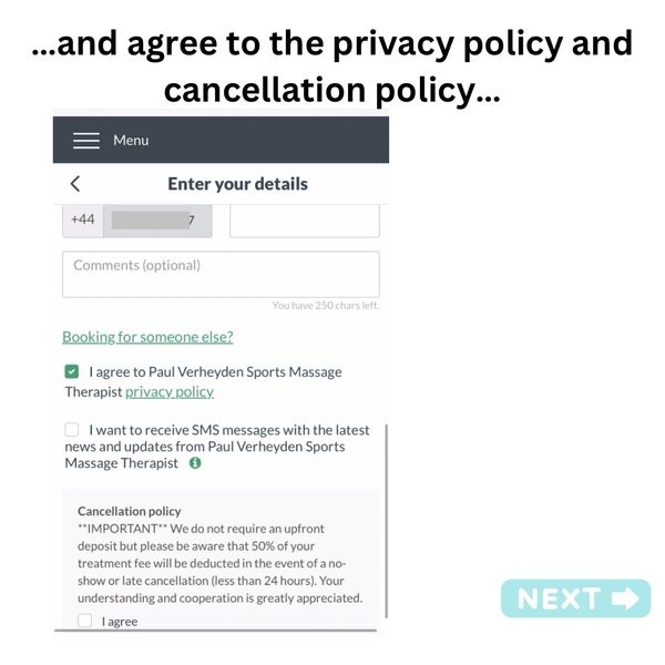 Image 9 of 10 - Cancellation policy agreement