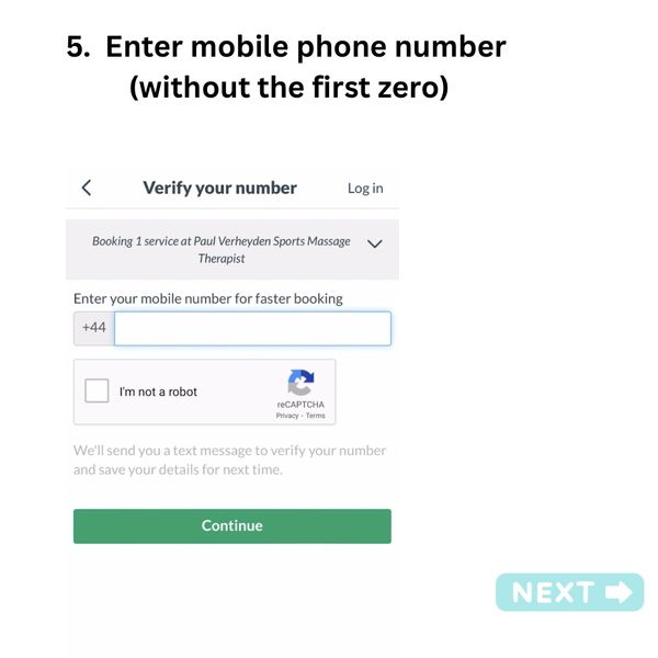 Image 5 of 10 - Enter mobile phone number