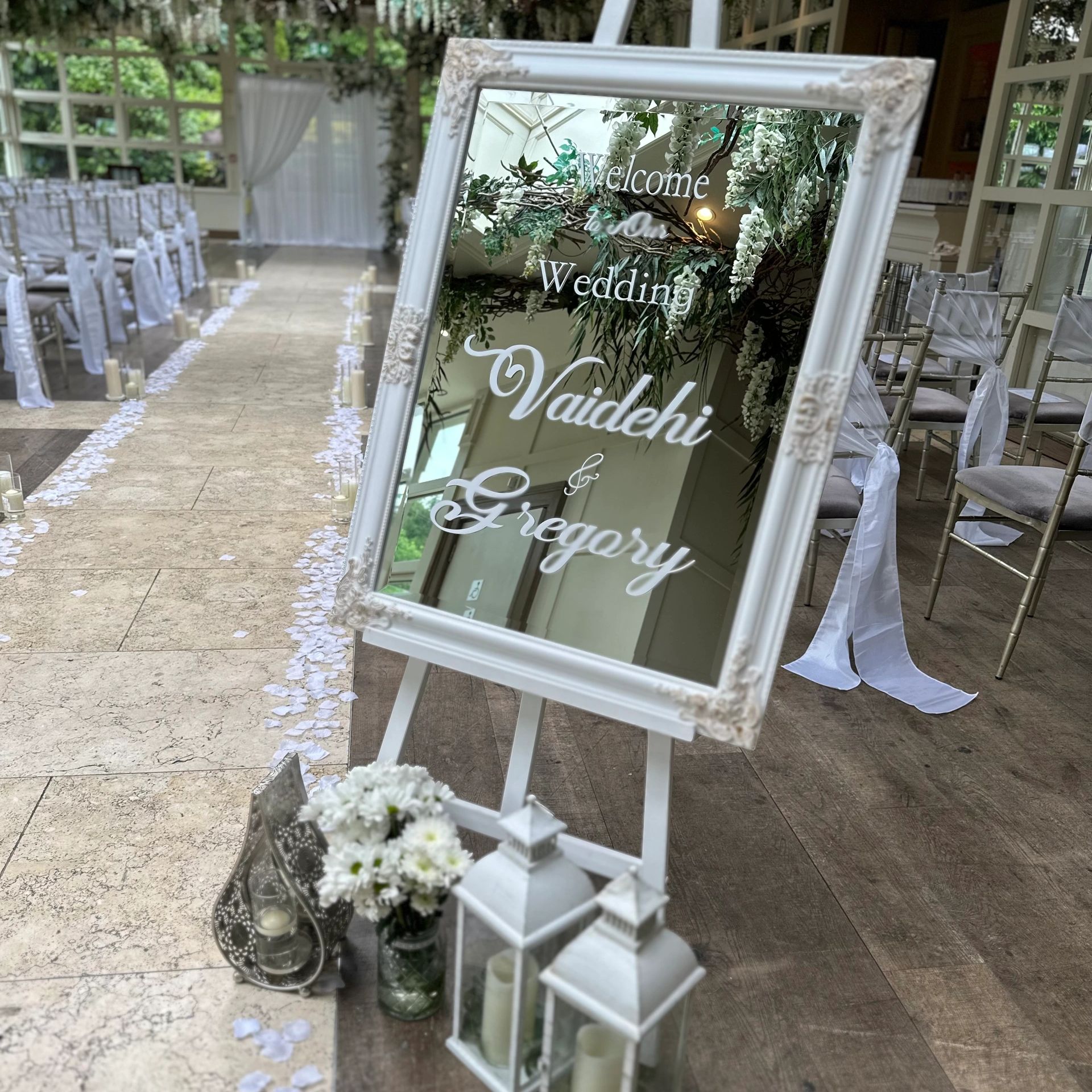 Wedding decor in Maryborough Hotel in Cork