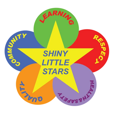 colorful elements that construct the logo