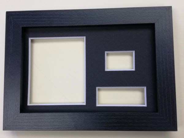 Picture mount placed on a white wall