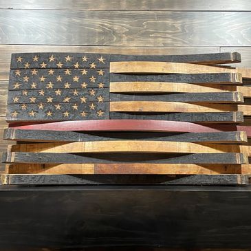 Whiskey and Wine Barrel Flag