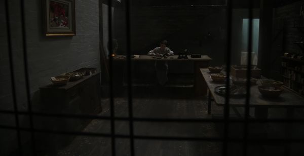 Dark shop through window