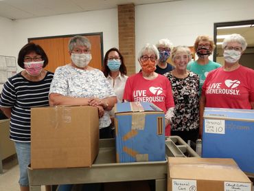 making Lutheran World Relief care packages