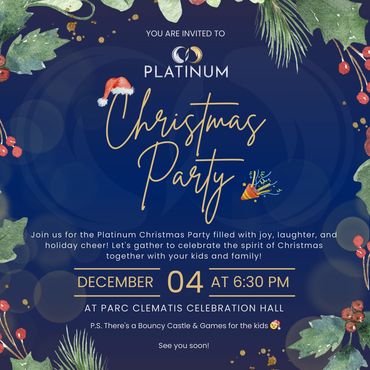 Infinity Platinum Christmas party for advisers, Adviser friends, and Clients