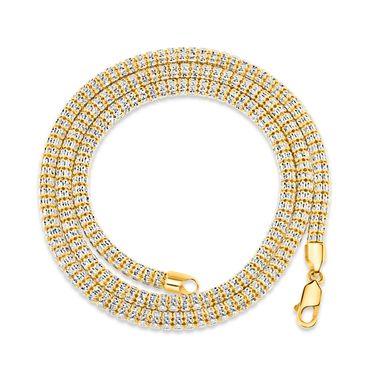 14K Gold Ice Link Chain from Malibu Jewelry LA located in Downtown Los Angeles.