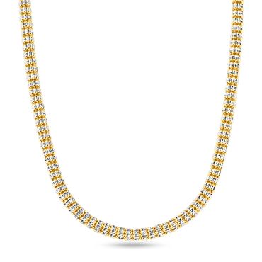 14K Gold Ice Link Chain from Malibu Jewelry LA located in Downtown Los Angeles.