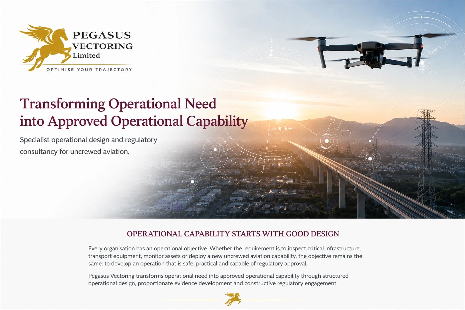 Drone performing infrastructure inspection