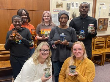 1-2 @ 3 Vision Jar event: everyone with their finished vision jars