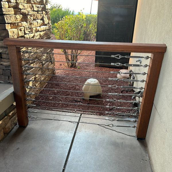 Custom farm-style fence installation by Freddy's Fences in Albuquerque.