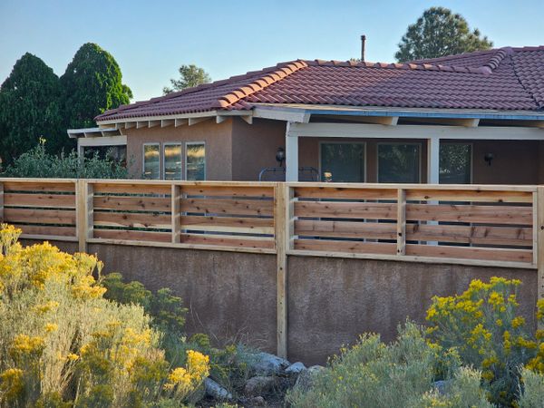 Freddy's Fences secure and aesthetic fence toppers in Albuquerque, New Mexico.