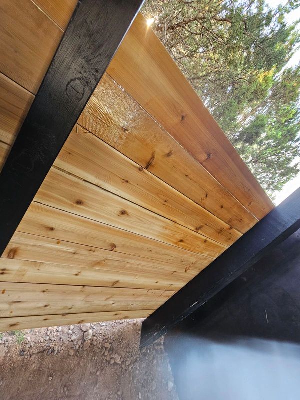 Durable and sleek horizontal fence in Albuquerque, New Mexico by Freddy's Fences