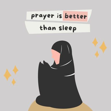 Prayer is better than sleep. start learning prayers.