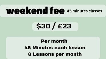 weekend quran classes fee