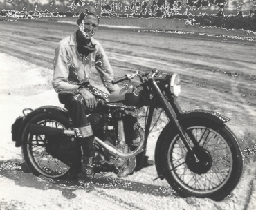 Dad on his BSA B 33 in the late 1940's.  My inspiration and mentor.  Thanks for everything!  RIP 193