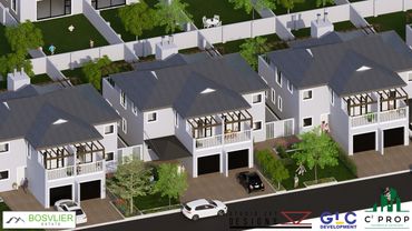 Birds Eye View of Units Render