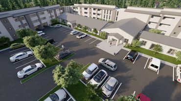 La Rochelle Birds Eye View Render