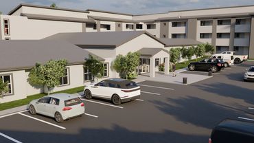 La Rochelle Exterior Render from Parking Lot