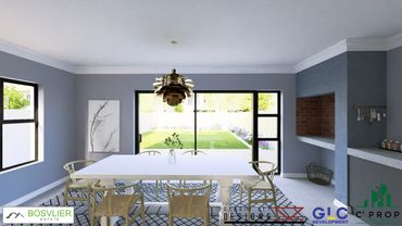 Dining Area and Braai Space Render