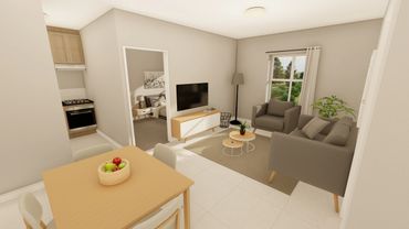 Type B Unit Lounge Render