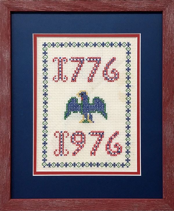 Vintage cross stitch embroidery