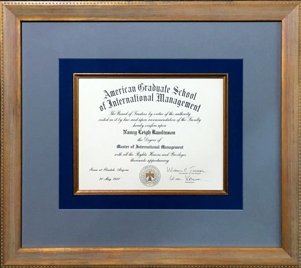 Example of a non-traditional framing presentation of a master's degree
