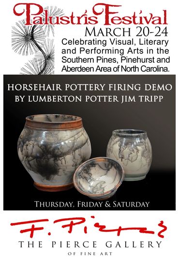 Pottery demonstration event flyer