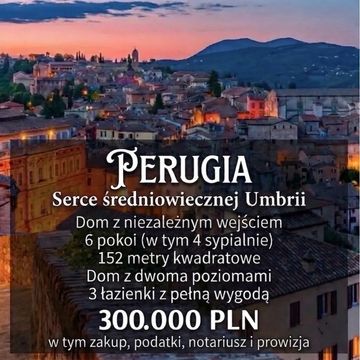 Annuncio immobiliare a Perugia, Umbria, con dettagli della casa.