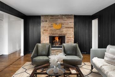 Rustic acoustic slat wall panel