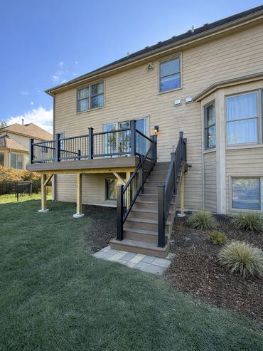 Composite deck built by Rentschler Remodeling and Construction