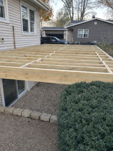 A structure framed by Rentschler Remodeling and Construction in St. Charles, IL.