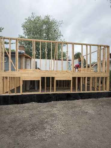 A structure framed by Rentschler Remodeling and Construction in St. Charles, IL.