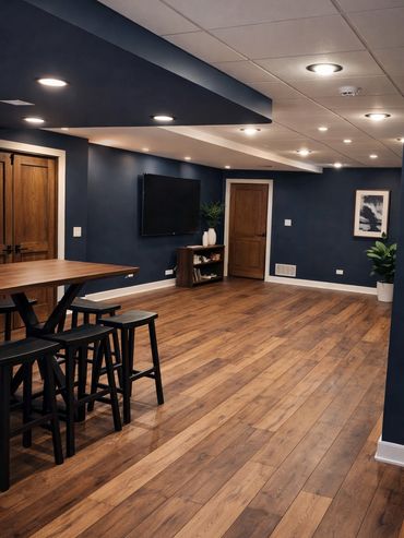 An interior room painted by Rentschler Remodeling and Construction in St. Charles, IL.