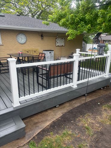 Composite deck built by Rentschler Remodeling and Construction