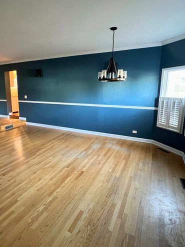 An interior room painted by Rentschler Remodeling and Construction in St. Charles, IL.