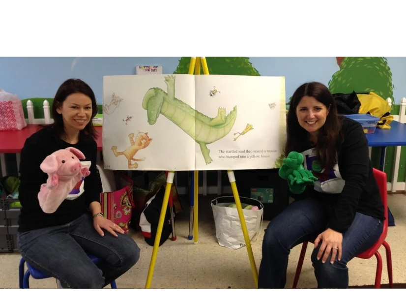 Literature-based,
mommy and me, parent and child class, located in Plainview, Long Island