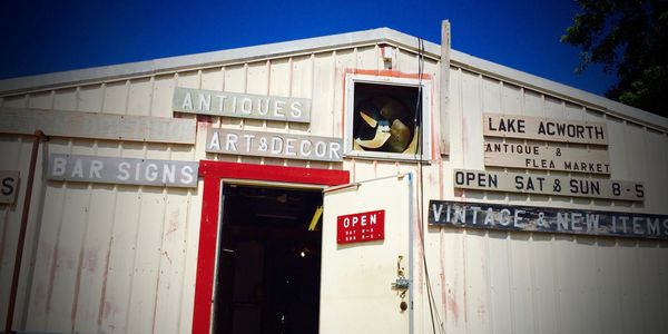 The lake Acworth Flea Market is a bizarre filled with everything and anything.