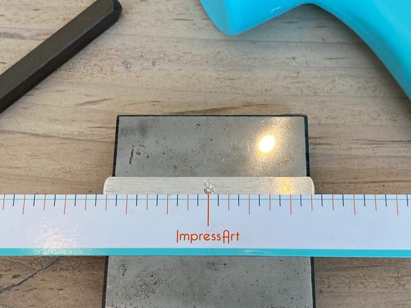 A measurement for stamping