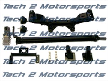 This kit will allow you to drop in a 2JZGTE or a 1JZGTE into your Nissan without having to modify ch