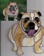 Custom Stained Glass of Pets from pictures
