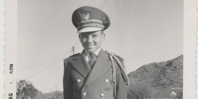 Above: Dan Hood, a member of the Marana High School marching band.