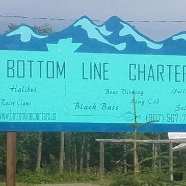 Photo of Bottom Line Charters sign