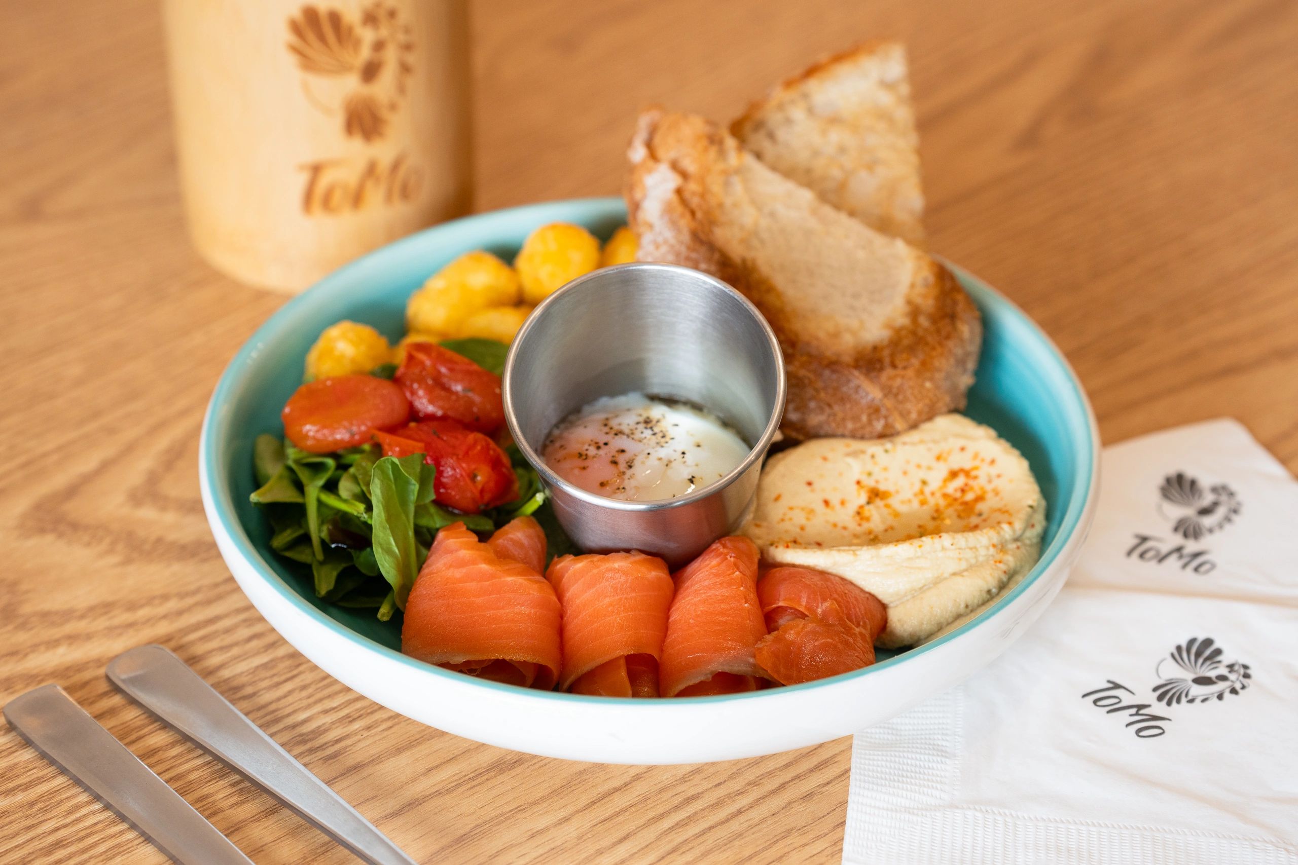 Salmon Hummus Toast (Neil Road)