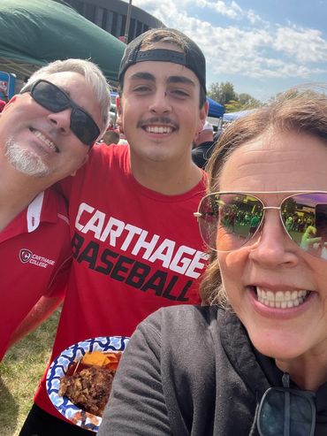Mom, Dad & I - Carthage Homecoming '24. Family is everything to me.