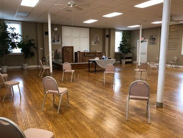 Meeting Room set up for distancing