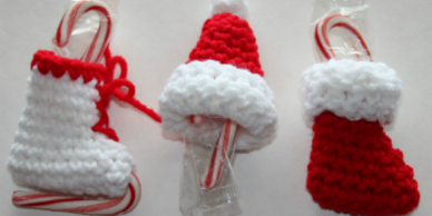 Crochet pattern for three Christmas ornaments