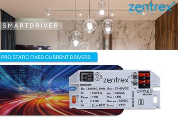 Zentrex SmartDriver for professional static fixed current LED lighting.